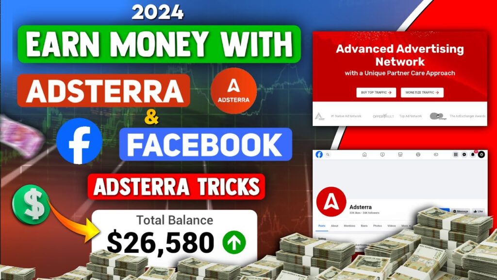 Facebook ट्रैफिक को Adsterra पर रीडायरेक्ट कर $500 प्रति माह कमाने की रणनीति